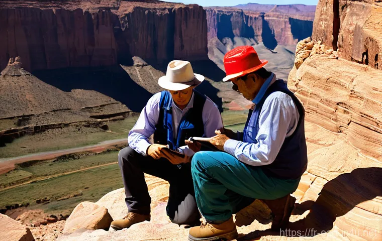 지구과학자 논문 발표 경험 - **Prompt:** "A confident young female geoscientist, dressed in smart business casual attire (blazer,...