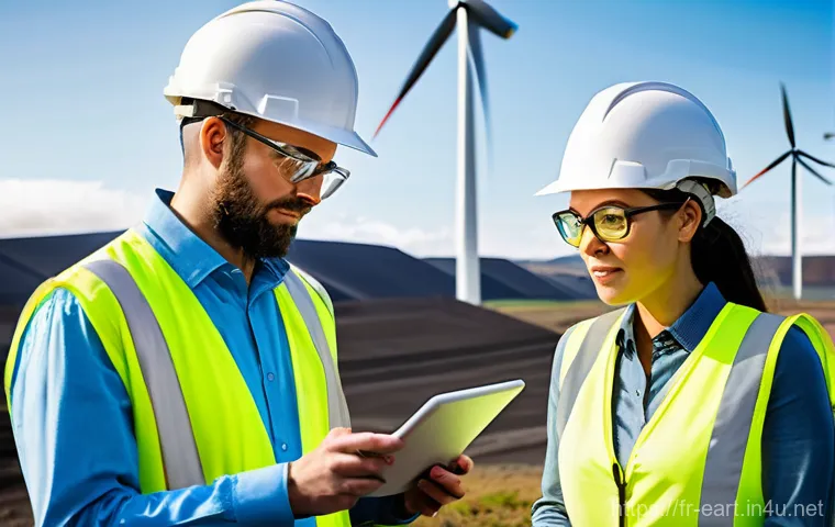 지구과학자 경력 개발 전략 - "A group of diverse geoscientists, men and women of various ages, professionally dressed in field ge...