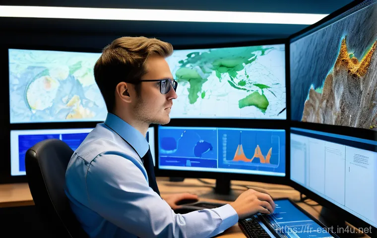 지구과학자 경력 개발 전략 - "A group of diverse geoscientists, men and women of various ages, professionally dressed in field ge...