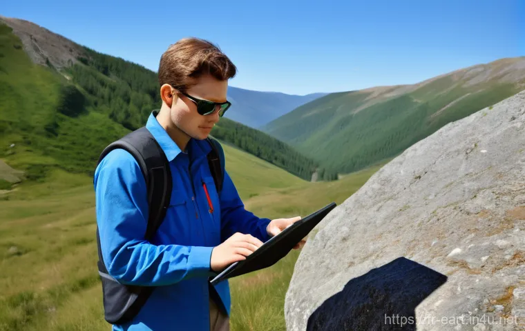 지구과학자 면접 질문 및 답변 준비 - **Prompt:** A diverse group of professional geoscientists, including men and women of various ages, ...
