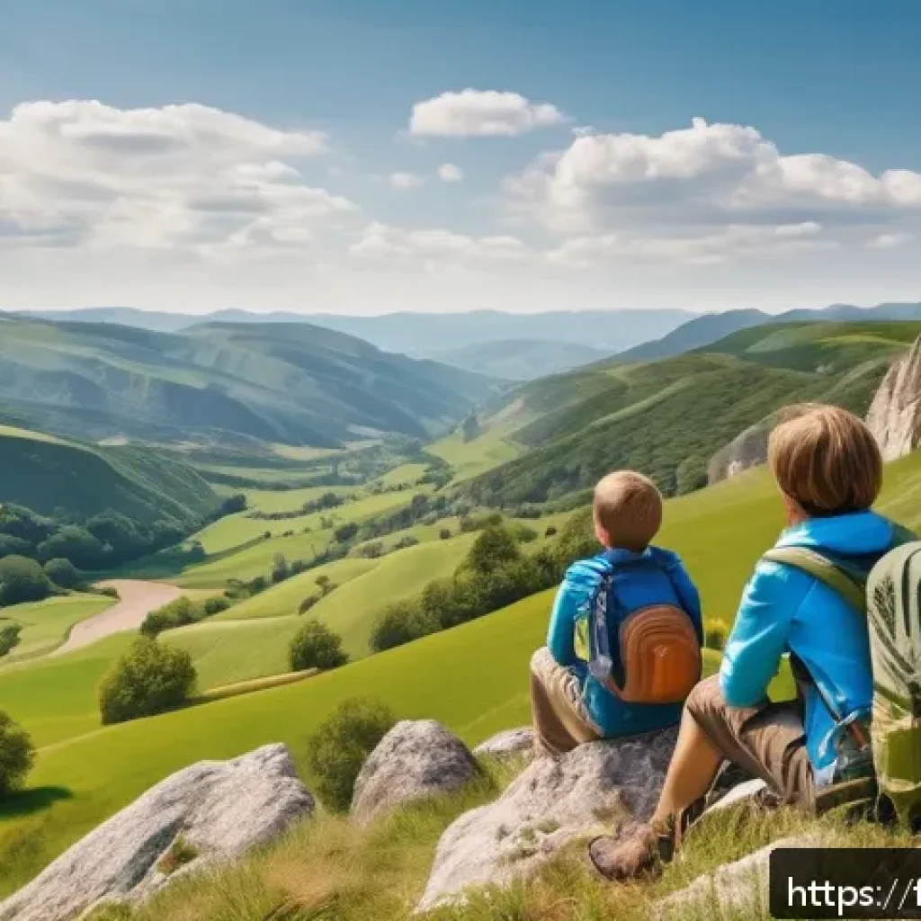 지구과학자 비전공자에게 추천하는 공부법 - A detailed and educational outdoor scene showing a French countryside landscape with visible geologi...